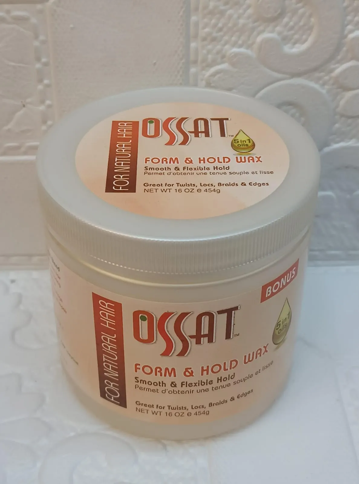 Ossat Naturals Form & Hold Wax 16oz
