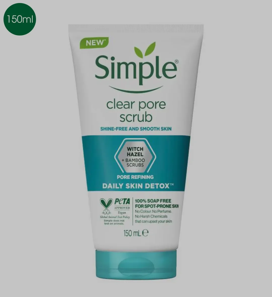 Sinple Daily Skin Detox Pore Polishing Face Scrub 150ml