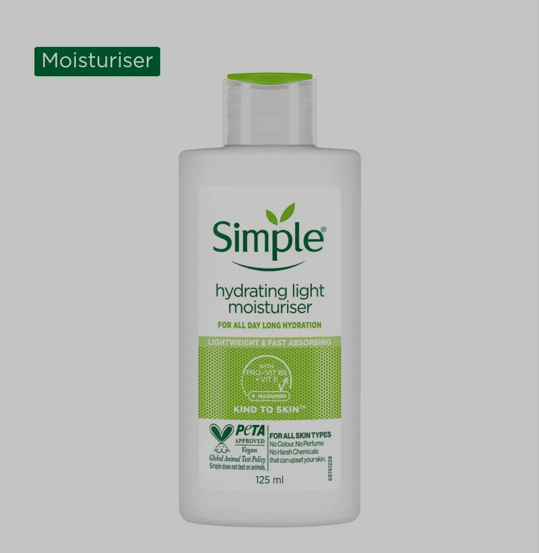 Simple Kind to Skin Hydrating Light Moisturiser 125ml