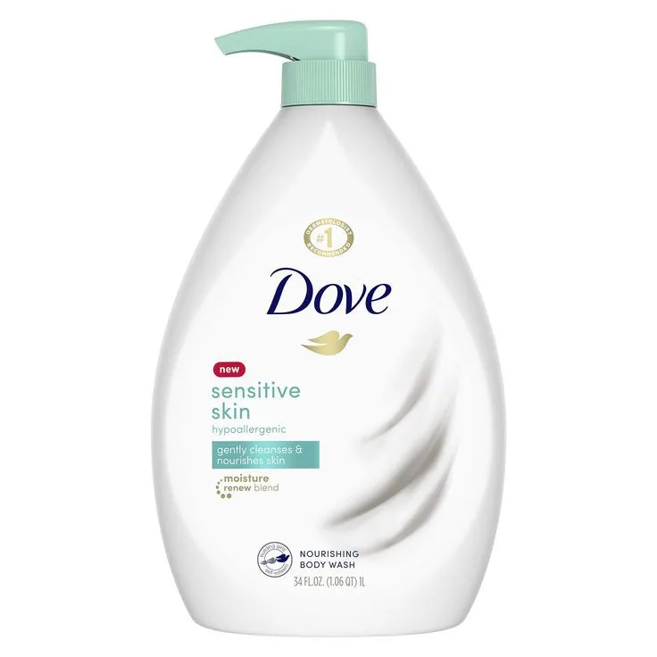 Dove Sensitive Skin Body Wash Hypoallergenic and Sulfate Free 1l